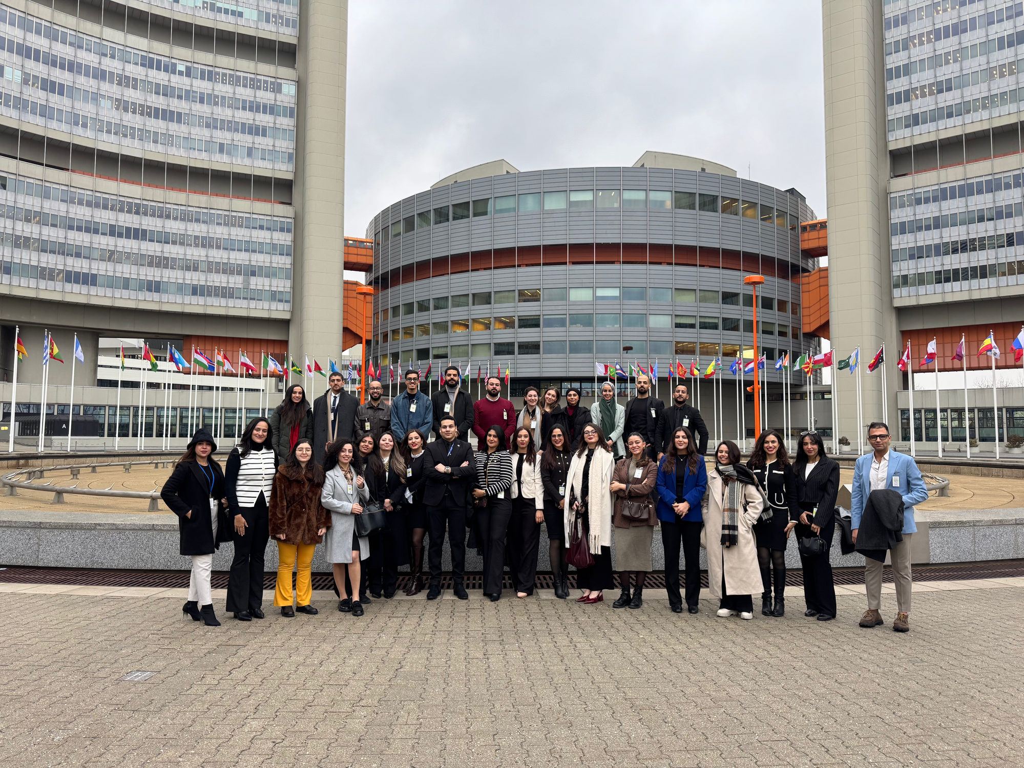 AOD training participants in front of the Vienna International Centre